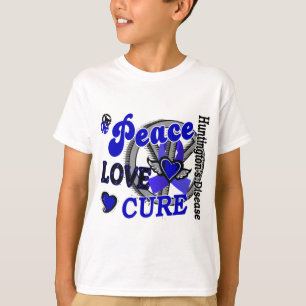 Peace Love Cure 2 Huntington's Disease T-Shirt