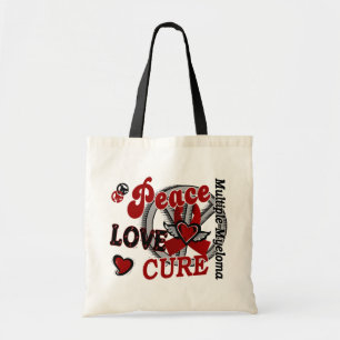 Peace Love Cure 2 Multiple Myeloma Tote Bag