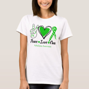 Peace Love Cure Achalasia Awareness T-Shirt