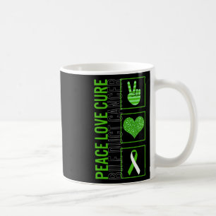 Peace Love Cure Bile Duct Cancer Awareness Ribbon  Coffee Mug
