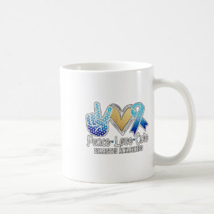 Peace Love Cure Diabetes Awareness Coffee Mug