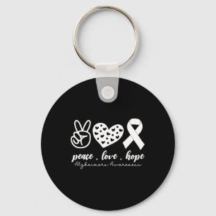 Peace Love Cure Heimerheimer Heimerheimer's Awaren Key Ring