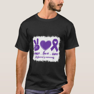 Peace Love Cure Heimers Awareness Month Heimer _2  T-Shirt