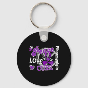 Peace Love Cure  Key Ring