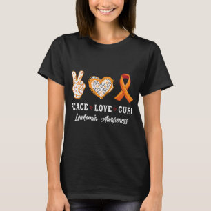 Peace Love cure Leukaemia awareness men women kids T-Shirt