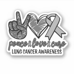 Peace Love Cure Lung Cancer Awareness