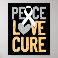 Peace Love Cure Lung Cancer Awareness