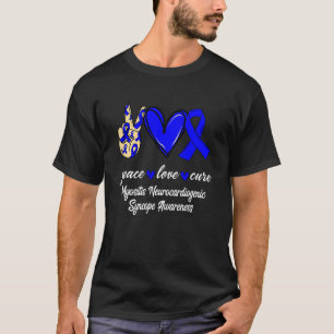 Peace Love Cure Myositis Neurocardiogenic Syncope T-Shirt