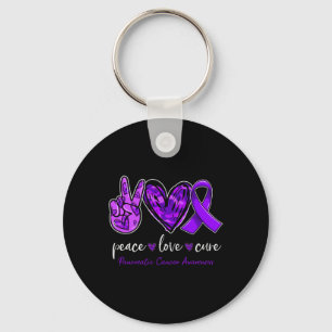 Peace love cure Pancreatic Cancer Awareness month Key Ring