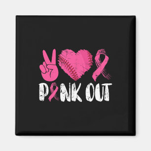 Peace Love Cure Pink Out Breast Cancer Bysebyll By Magnet