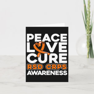 Peace Love Cure Rsd Crps Awareness Card
