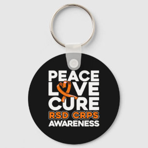 Peace Love Cure Rsd Crps Awareness Key Ring