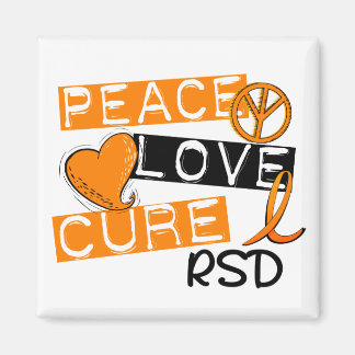 Peace Love Cure RSD Reflex Sympathetic Dystrophy Magnet