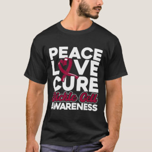 Peace Love Cure Sickle Cell Awareness 1 T-Shirt