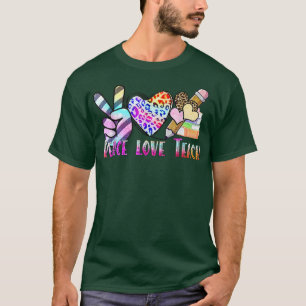 Peace Love Cure Sunflower Ribbon Ichthyosis Awaren T-Shirt