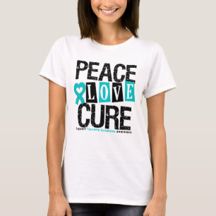 Peace Love Cure Tourette Syndrome T-Shirt