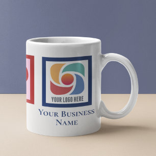 Peace Love Custom Business Logo Name Cute Company Coffee Mug