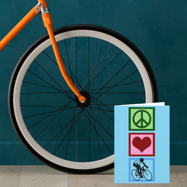 Peace Love Cycling Holiday Card (Creator Uploaded)