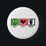 Peace Love Dance 6 Cm Round Badge<br><div class="desc">Features a dancing couple,  a peace sign,  and a heart. I love to dance.</div>
