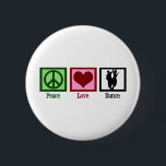 Peace Love Dance 6 Cm Round Badge<br><div class="desc">Features a dancing couple,  a peace sign,  and a heart. I love to dance.</div>