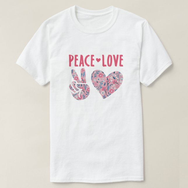 Peace Love Dance  T-Shirt (Design Front)