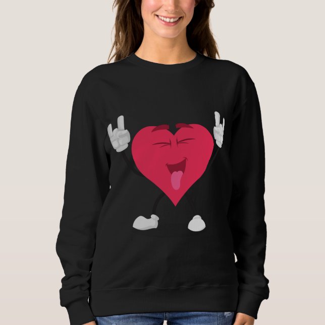 Peace Love & Death Metal Racoon Children's Band M Sweatshirt (Front)