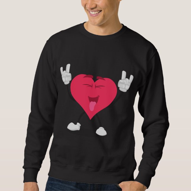 Peace Love & Death Metal Racoon Children's Band M Sweatshirt (Front)