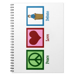 Peace Love Debate Notebook