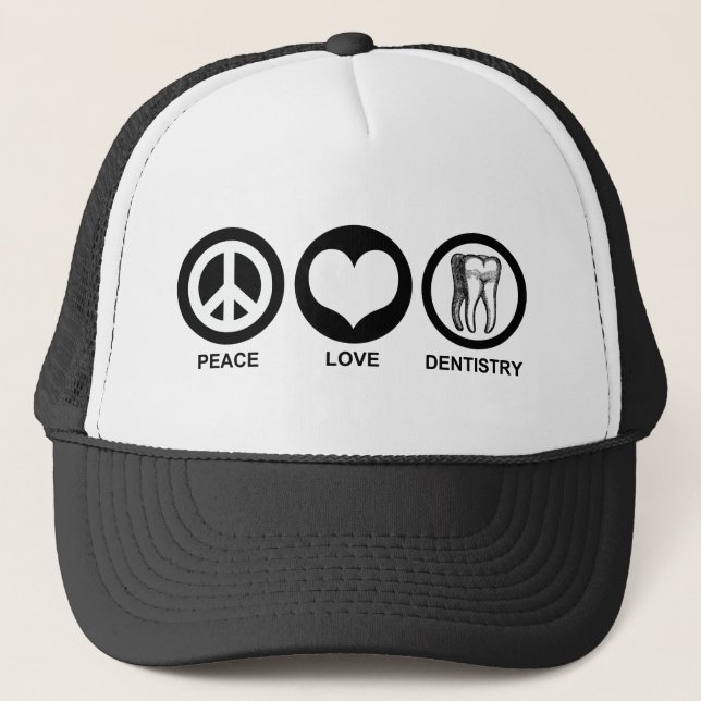 Peace Love Dentistry Hat (Front)
