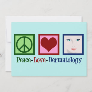Peace Love Dermatology Holiday Card