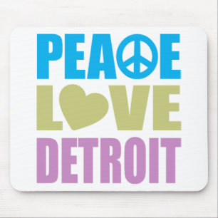 Peace Love Detroit Mouse Pad