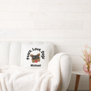 Peace Love Dogs Cushion