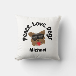 Peace Love Dogs Cushion