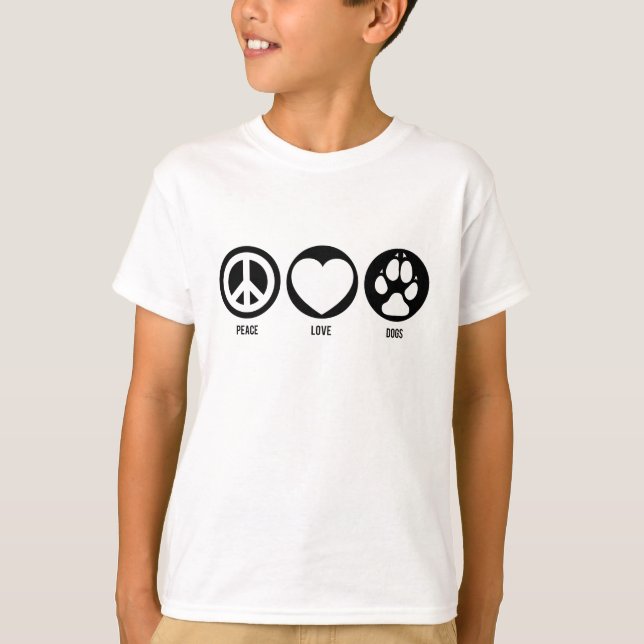 Peace Love Dogs T-Shirt (Front)