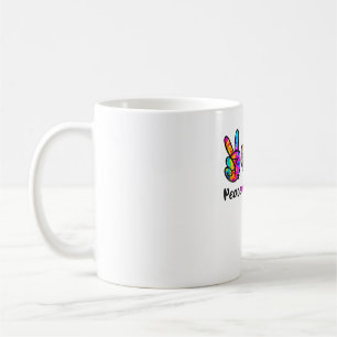 Peace Love Dogs Tie Dye Dog Paw Dog Mum Cute Mothe Coffee Mug