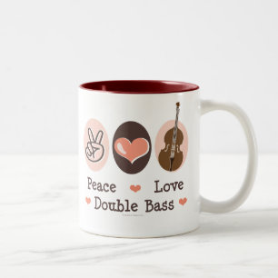 Peace Love Double Bass Mug