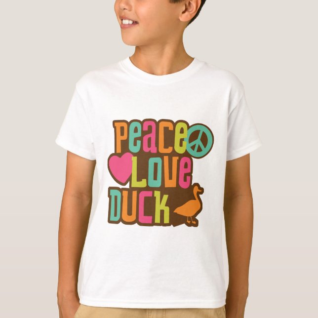 Peace Love Duck T-Shirt (Front)