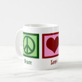 Peace Love Ducks Coffee Mug (Front Left)