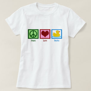 Peace Love Ducks Cute Duck Women's T-Shirt