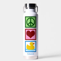 Peace Love Ducks Cute Personalised Duck