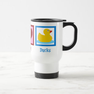 Peace Love Ducks Travel Mug
