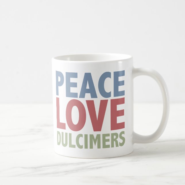 Peace Love Dulcimers Coffee Mug (Right)