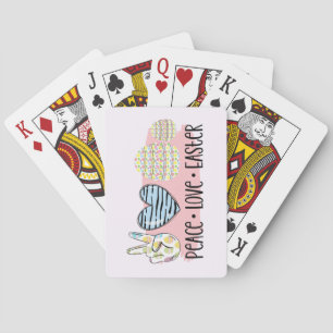 Peace - Love - Easter Playing Cards