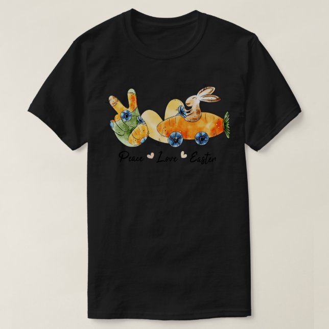 Peace love easter  T-Shirt (Design Front)