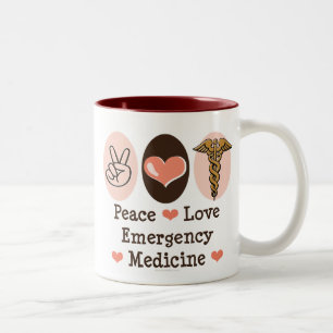 Peace Love Emergency Medicine Mug