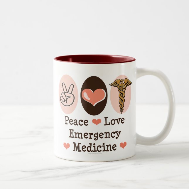 Peace Love Emergency Medicine Mug (Right)