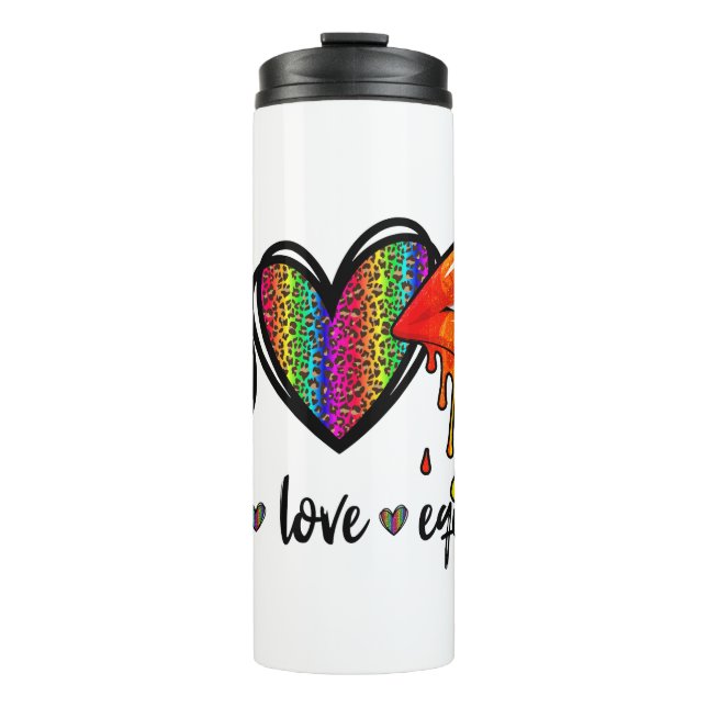 Peace, Love & Equality Thermal Tumbler (Front)