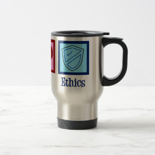 Peace Love Ethics Moral Philosophy Professor Travel Mug