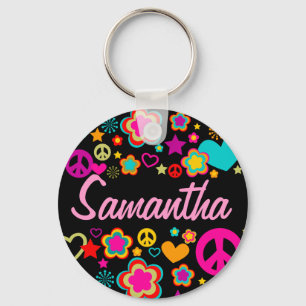 Peace Love & Everything Girly Key Ring