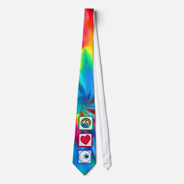 Peace, Love, Eyeball Tie (Front)